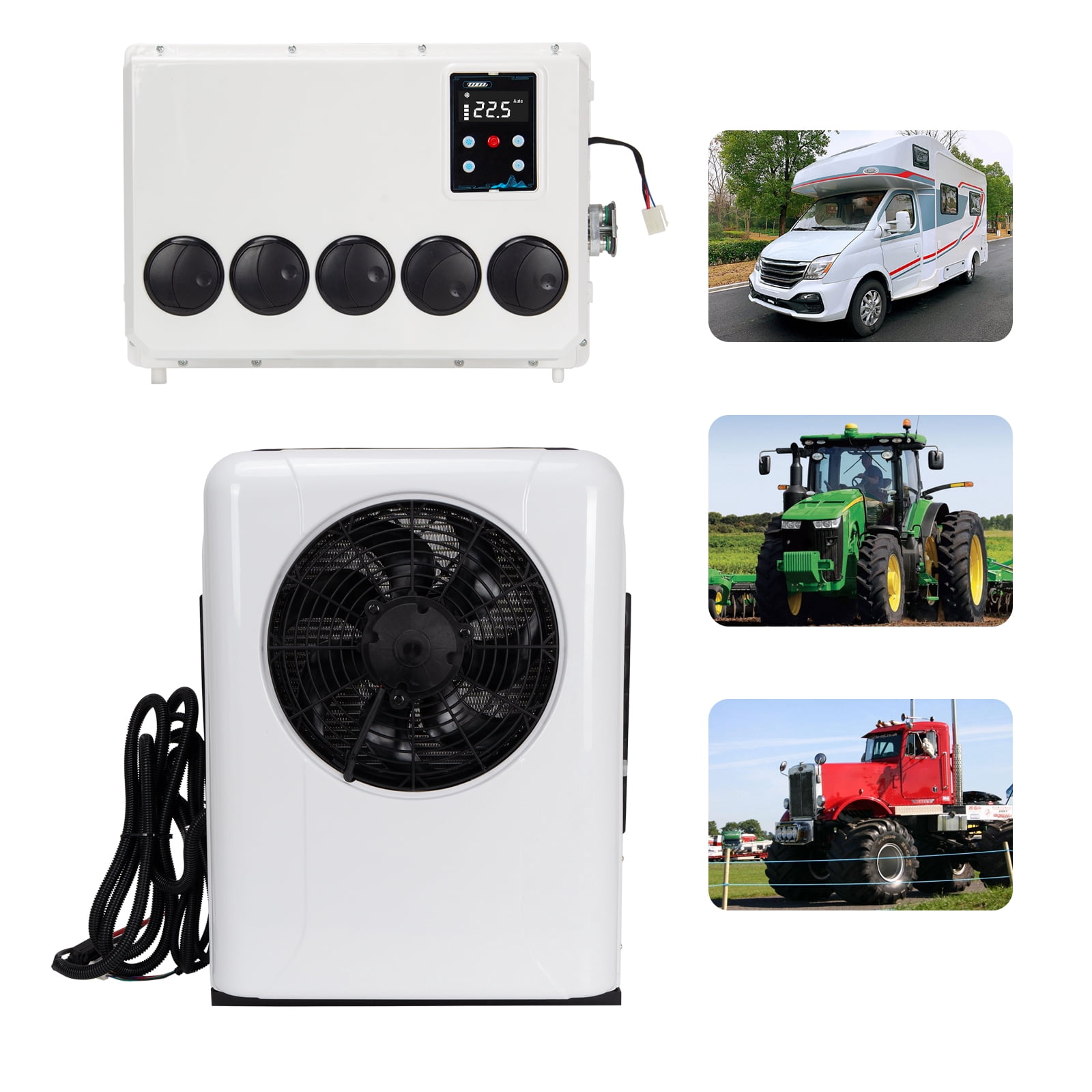 12V 12000 BTU Truck Cab Air Conditioner Split AC for Bus RV Caravan Semi Trucks