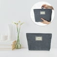 thumbnail image 7 of Unique Bargains Corduroy Makeup Bags Corduroy Cosmetic Bag Zipper Women Makeup Pouch Gray, 7 of 7