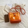 thumbnail image 3 of Bolsa de hombro transparente Mujer 2pcs / set PU Color sólido Messenger Bag (Naranja) Tmvgtek Para Estrenar, 3 of 9