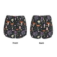 thumbnail image 4 of Disketp Mushrooms Print Women's Shorts Workout Shorts for Athletic Gym Running Shorts with Phone Pockets, 4 of 8