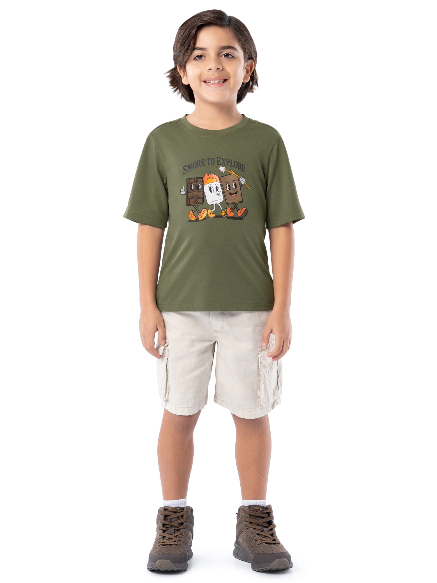 Ozark Trail Boy's Graphic Short Sleeve T-Shirt, Sizes 4-18