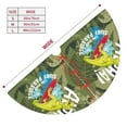 thumbnail image 3 of Lsque Surfing Dinosaur Print Christmas Tree Skirt, Tree Skirt with Ties or Velcro, Perfect for Holiday Decorations, Halloween, and New Year-36", 3 of 7