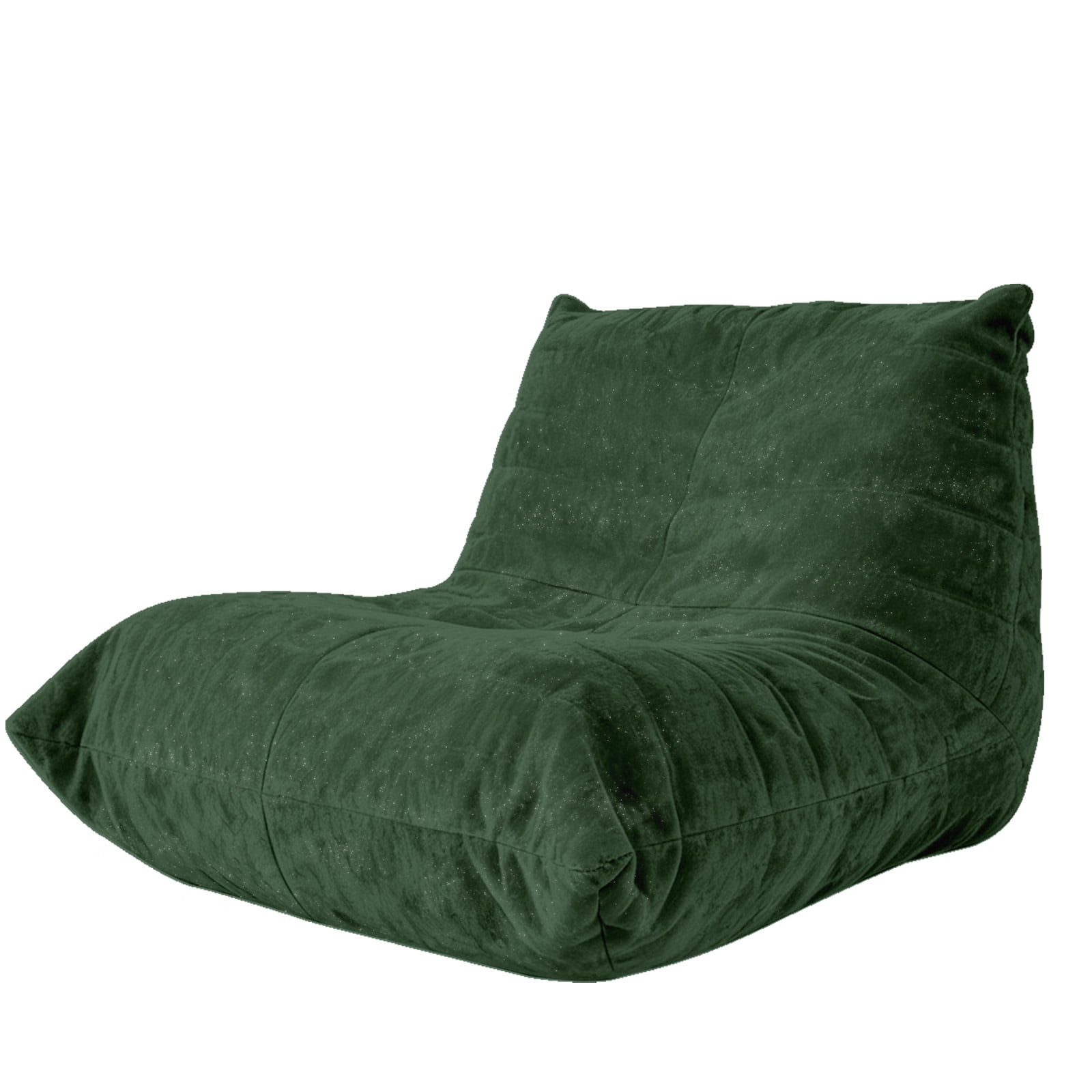 Leumius Bean Bag Chair,L-Shaped Memory Foam Bean Bag Sofa for Adults,Beanbags Lazy Sofa for Bedroom, Living Room, Office and Home,Green