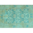 thumbnail image 1 of Ahgly Company Indoor Rectangle Oriental Light Blue Traditional Area Rugs, 2' x 4', 1 of 4