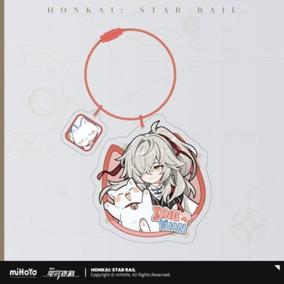 [Honkai Star Rail] Acrylic Pendant of the Tiny Cat Series - Jingyuan