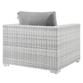 thumbnail image 5 of Modway Convene 6-Piece Outdoor Patio Sectional Set in Light Gray Gray, 5 of 10