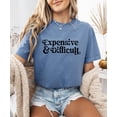 thumbnail image 2 of Expensive and Difficult Shirt for Women and Teens Funny Phrase Graphic Tee Blue Jean Shirt Adult Medium, 2 of 4