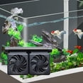 thumbnail image 6 of Stgfyxgs Tank Chiller, Aquarium Water Cooling Fan, 2 Level, Saltwater Tank Tank Cold Wind Chiller, Easy to Install Double Head, 6 of 9
