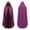 Purple, variant on Suede-Like Hooded Cloak, Adult Sleeveless Cape with Gold Trim & Metal Clasp for Halloween & Cosplay, Medieval Wizard Robe, 1 PC Purple