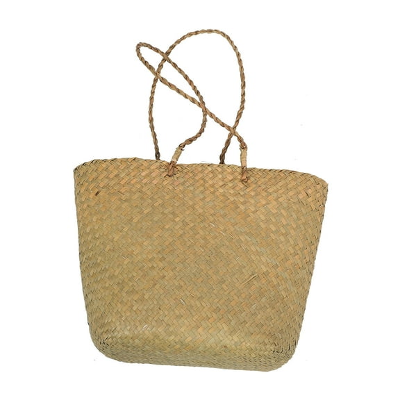 Raindrops  Beach Bags for Women Seagrass Woven Women's Man Travel