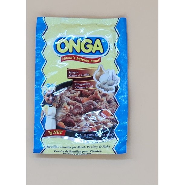 Onga Ginger ,Onion & Garlic Seasoning Bouillon Powder,7g X 12