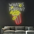 thumbnail image 4 of Handmadetneonsign What's Poppin? Popcorn Neon Sign, What's Popping Popcorn Neon Light, Popcorn Sign, 4 of 5