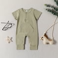 thumbnail image 2 of GZEFJRQM Burgundy Suit for Boys White Sweatsuit Girls Coveralls for Kimono Onesies 0-3 Months Baby Clothes Boy 12-18 Months Clothes 18 Months Boy, Green 3-6 Months, 2 of 4