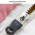 thumbnail image 2 of Guardoinrt for Zipper Puller Plastic Resistant Zippers Pull Easy Matching Zip Fixer Jackets Backpacks Purses Pants Suitcase Black Big, 2 of 6