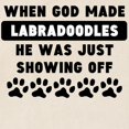 thumbnail image 2 of CafePress - When God Made Labradoodles Tote Bag - Unisex Canvas Tote Bag, Beige, 1-Piece, 2 of 6