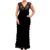 Adrianna Papell Womens Dress Plus Lace Shutter Gown