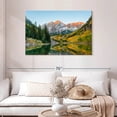 thumbnail image 2 of Elephant Stock Maroon Bell In Autumn Wall Art - Horizontal Canvas Wall Art - Dining Room Wall Decor - Nature Canvas - Gray And Green Decor - 45" x 30", 2 of 8