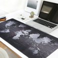 thumbnail image 2 of Large Size Waterproof Mouse Pad - by Desk York - Best for Gaming & Desk Organizing - World Map and Light Blue, 2 of 3