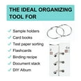 6 Pcs Loose Leaf Binder Rings 2 Inches, Metal Home Office Book Rings