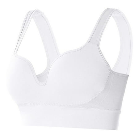 Xiaoxatg Women Casual Breathable Button Down Top Bra Underwear Without Steel Ring Gathering Bra 01 Women S Sports Bras