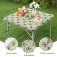 thumbnail image 4 of Green Highland Cow Flower Pattern Square Fitted Tablecloth with Elastic Edge,Square Table Cover,Washable Elastic Table Cover for Home Kitchen Party Decor 34"x34", 4 of 6
