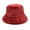 Red, variant on Summer Womens Bucket Hat Men Caps Solid Winter Thermal Windproof Fisherman For For Girls Sun Hats