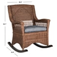 thumbnail image 4 of SAFAVIEH Aria Traditional Rocking Chair, Antique/Brown, 4 of 7