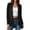 Black, variant on Elegant Casual Mid Length Open Cardigan for Women, Solid Long Sleeve Lightweight Layering Duster Coat Suitable for Daily Commute & Street Wear