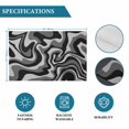 thumbnail image 6 of Abstract Fluid Art Placemats Set of 6, Black Grey Gradient Simple Line Placemats for Dining Table, Place Mats for Kitchen Tabletop, Waterproof Wipeable Dining Table Mats Set, 6 of 9