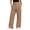 Z262Camel, variant on Women's High Waisted Wide Leg Pants Pleated Relaxed Fit Trousers with Pockets for Daily Walking Shopping Outdoor Casual Wear Camel 2XL