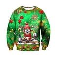 thumbnail image 1 of GDREDA Chandail Sans Capuche pour Homme - Haut de Sport Polyvalent d'Hiver à Col Rond pour Tenue de Rue Décontractée E,TTG, 1 of 4