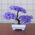 thumbnail image 5 of Bonsái artificial, decoración de plantas falsas, planta en maceta, decoración para el hogar y la Oficina, planta en maceta falsa (cedro púrpura) Sincero Electrónica, 5 of 5