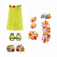 thumbnail image 4 of Traje De Falda Hawaiana Conjunto De Disfraces Luau National Dress Cosplay 60cm Amarillo Sunnimix falda hawaiana, 4 of 8