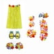 thumbnail image 4 of Traje De Falda Hawaiana Conjunto De Disfraces Luau National Dress Cosplay 60cm Amarillo Sunnimix falda hawaiana, 4 of 8