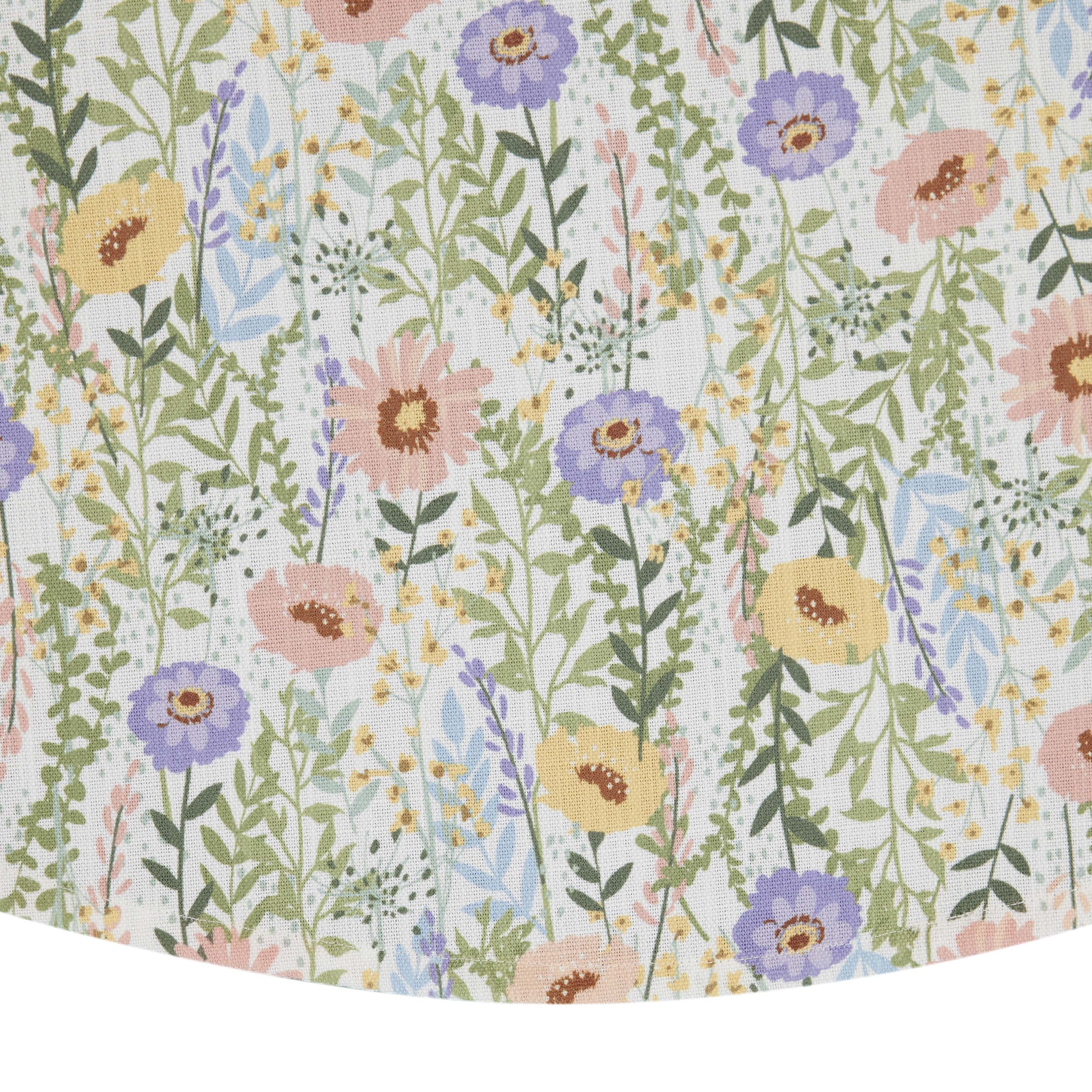 Easter Floral 70" Round Tablecloth - 100% Cotton, Multi-color