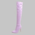 thumbnail image 2 of Fesfesfes Knee Boots For Women Shoes Winter Pointed Thin High-heeled Boots US:6(37), 2 of 5