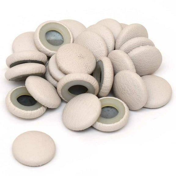 Lund Boat Seat Button Snap Covers 1990592 | White 3/8 Inch (Set of 25)