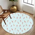 thumbnail image 3 of Summer Swimmers Round Rug 8ft Washable Circle Rugs Non Slip Cartoon Swimming Girls Boys Sports Large Area Rug Indoor Floor Carpet for Bedroom Kitchen Living Room Home Office Dining Room Nursery, 3 of 7