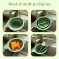thumbnail image 5 of 1Pcs Pink Sink Food Catcher, Silicone Faucet Hanging Strainer, Collapsible & Foldable Drain Basket for Sink, Hanging Food Catcher with Faucet Clip, Easy Storage Vegetable Fruit Colander, 5 of 9