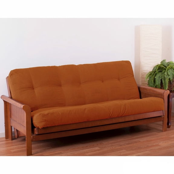 Blazing Needles Renewal 7-inch Twill Queen-size Futon Mattress - Spice