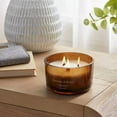 thumbnail image 2 of 3-Wick Glass Wooden Wick Jar Candle, 2 of 3