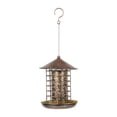 thumbnail image 2 of Comederos para pájaros para exteriores, comedero colgante para pájaros silvestres, fácil de limpiar y llenar, de metal, para patio, terraza o jardín., 2 of 8