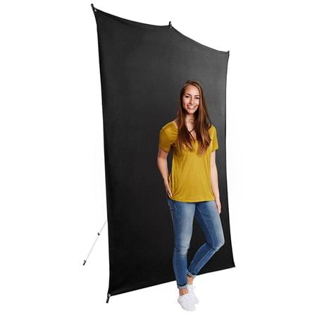 Savage Universal - 5' x 7' Photo Backdrop - Black