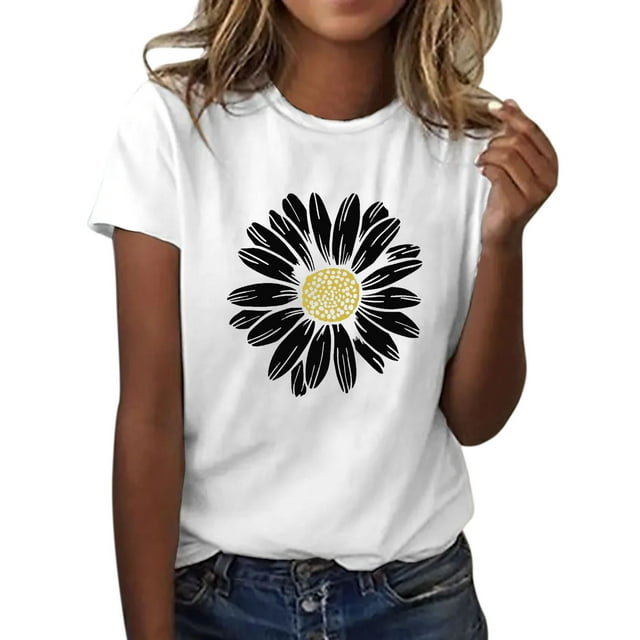 Ketyyh-chn99 Blouse pour Femmes Dames T-Shirts Manches Longues Col Rond Tunique Ligne A Blouse Blanc,TG