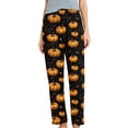thumbnail image 2 of Drovellove Women's Casual Halloween Print Pajama Pants - Cropped Pants Soft Lounge Trousers for Sleeping or Relaxing at Home, 2 of 5