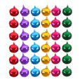 thumbnail image 3 of 100 cascabeles sueltos de 10 mm, cuentas pequeñas para manualidades, decoración de fiestas y festivales, adornos colgantes para árbol de Navidad (de colores)., 3 of 8