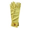thumbnail image 2 of D-GROEE 1 Pair Gloves Princess Dress Up Long Gloves Shiny Silky Satin Gloves for Kids Party, Wedding, Formal Pageant, Ages 3 to 8 Years Old, 2 of 7