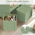 thumbnail image 5 of Homfa 6 Cube Toy Storage, Cube Organizer with Sliding Rack, 3 Drawer Kids Bookcase and Bookshelf, Green, 5 of 7
