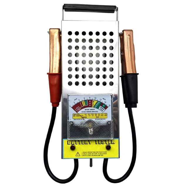 Probador de carga de batería KAIHENG de 6 V/12 V con voltímetro, pinzas de cocodrilo