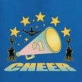 thumbnail image 5 of Wild Bobby All Star Cheerleading Megaphone Girl Sports Women Standard V-Neck Tee, Royal, Medium, 5 of 5